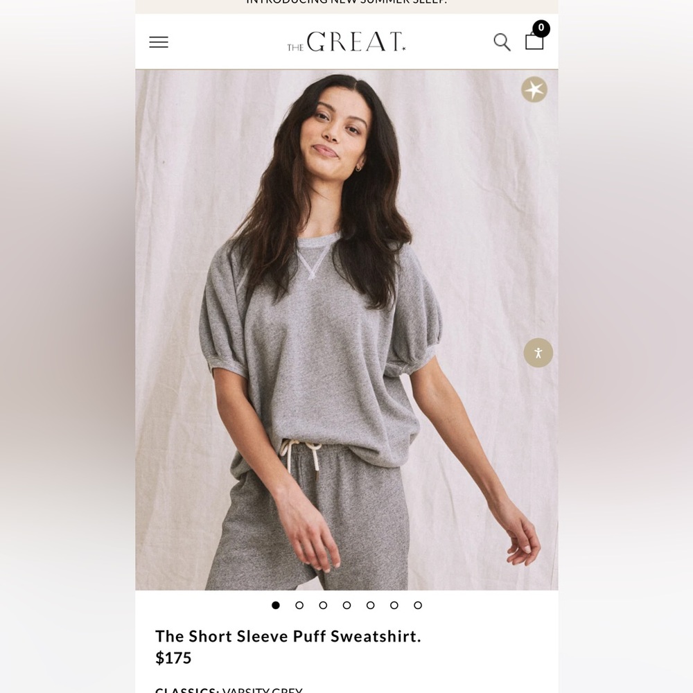 The GREAT puff sleeve sweatshirt